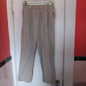 Flax by Jeanne Engelhart Linen Pull On Pants